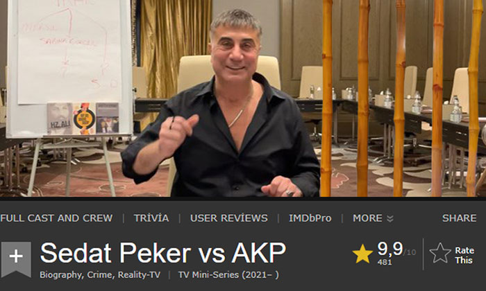Sedat Peker’in videoları film sitesi IMDb’ye eklendi