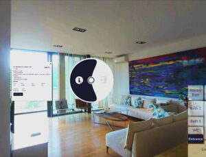 Eve kapanma uyumlu üç boyutlu emlak turu uygulaması