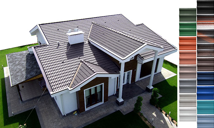 Renkli beton kiremitten kolay uygulama