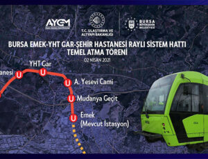 Bursa Şehir Hastanesi Metro Hattı’nda çalışma başlıyor