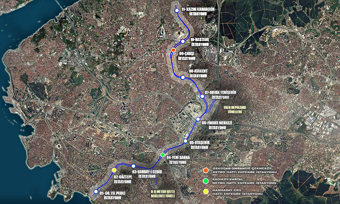 Ümraniye Ataşehir Göztepe Metrosu’nun yüzde 40’ı tamamlandı