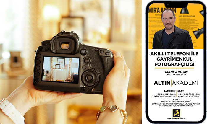 Emlakçılara telefonla uygulamalı fotoğrafçılık eğitimi