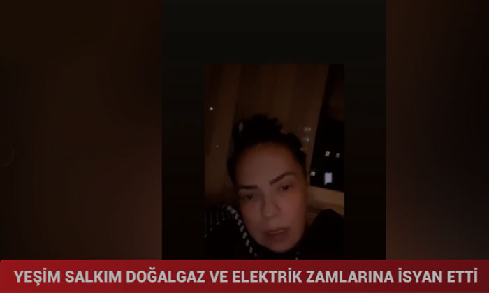 Yeşim Salkım doğalgaz faturasına isyan etti