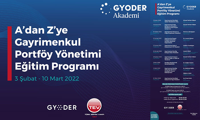 GYODER, gayrimenkul portföy yönetimini öğretiyor