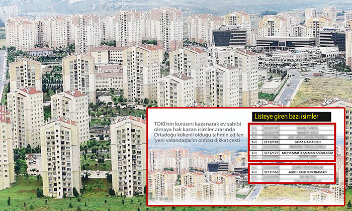 TOKİ’nin kurasından Suriyeliler çıktı