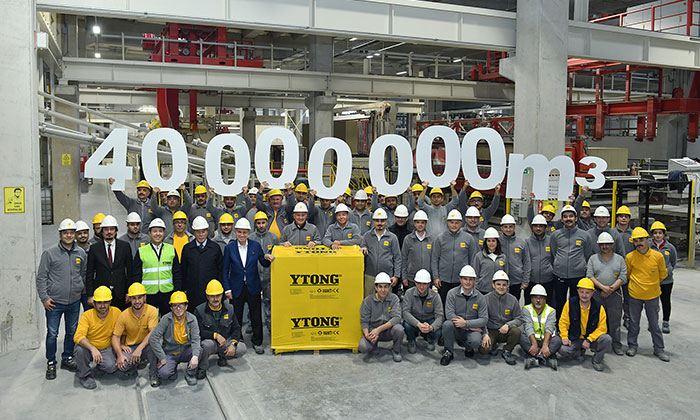 Ytong’tan 59 yılda 40 milyon metreküplük üretim!