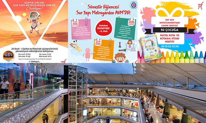 Sur Yapı Metrogarden AVM’den eğlenceli ve öğretici tatil etkinlikleri