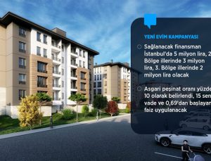 Yeni Evim Kampanyası başlıyor, taksitler 9 bin 720 lira!