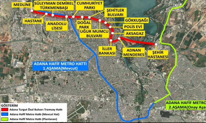 Adana Şehir Hastanesi’ne tramvay yapılıyor