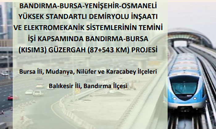 Bandırma-Bursa-Yenişehir-Osmaneli YHT hattı uzuyor