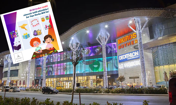 Marka AVM’de renkli sömestr tatil etkinlikleri çocukları bekliyor