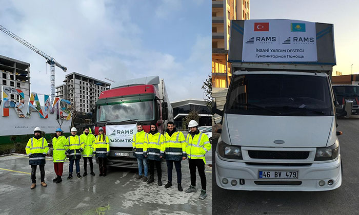 RAMS Türkiye deprem bölgesine destek yolladı