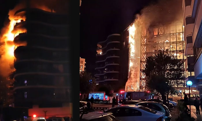 İzmir Folkart Narlıdere’de yangın çıktı!