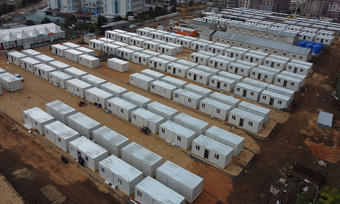 Konteynerleri suya ve yangına karşı fibercement levhalar koruyacak