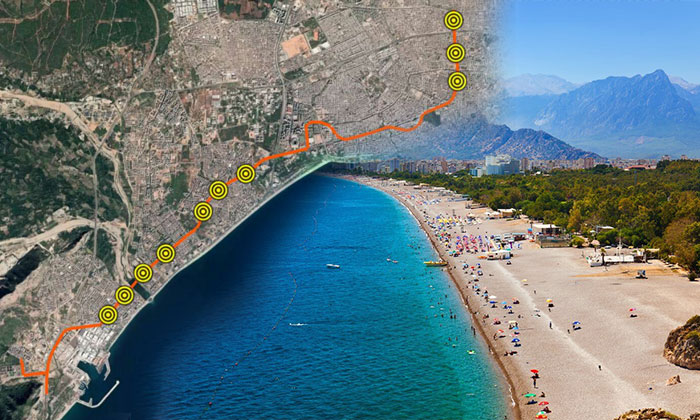 Antalya’da Konyaaltı ile Varsak arasına raylı sistem döşenecek