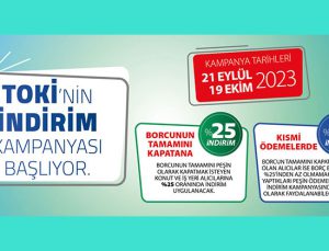 TOKİ’nin indirim kampanyası 21 Eylül’de başlıyor
