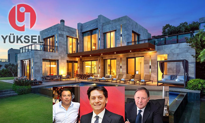 Yüksel İnşaat’ın lüks villa ve arsaları icradan satılacak