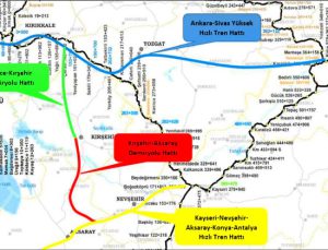 Kırşehir-Aksaray Demiryolu 3 ili YHT’ye bağlayacak