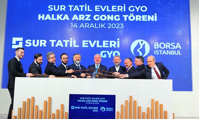 Borsa İstanbul’da gong, Sur Tatil Evleri GYO için çaldı