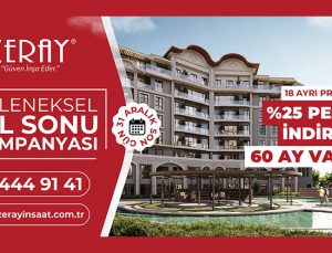 Zeray’dan 18 projede yılsonu kampanyası! Yüzde 25 indirim!