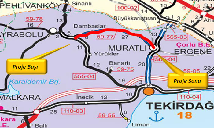 Tekirdağ, Hayrabolu ve Muratlı arasındaki ulaşım kolaylaşacak