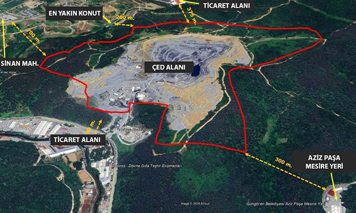 Belgrad Ormanları’ndaki taş ocağının alanı büyüyor