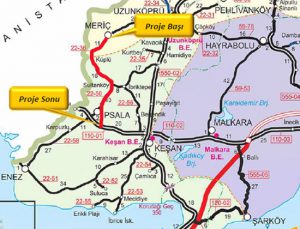 İpsala Hudut Kapısı – Keşan Devlet Yolu yenileniyor