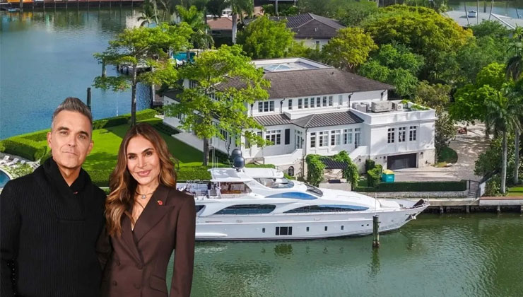 Robbie Williams’tan Türk asıllı eşi Ayda Field’a 40 milyon dolarlık malikane jesti
