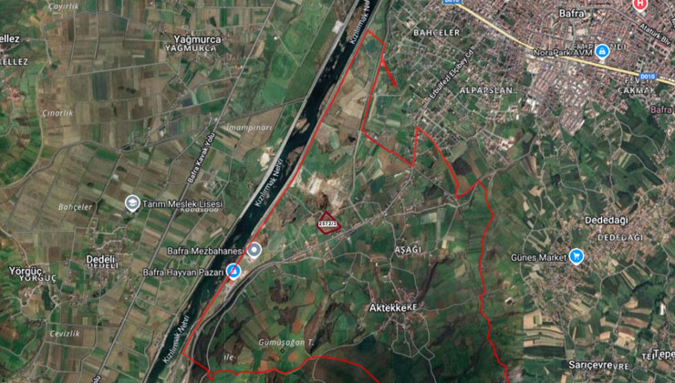 Samsun Bafra’da 178 milyon TL’ye satılık depolama alanı!