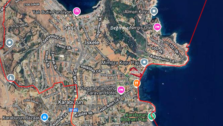 Karaburun’da icradan 203 milyon liraya satılık denize sıfır arsa!
