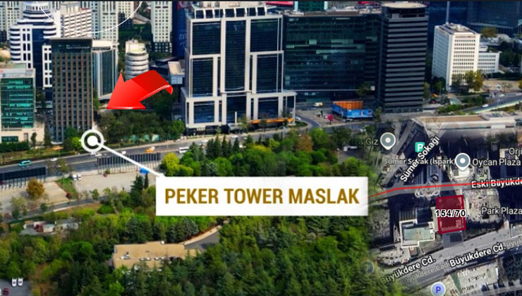 Maslak’ta Peker Tower’ın dibindeki arsa, 1,5 milyar TL’den ihalede