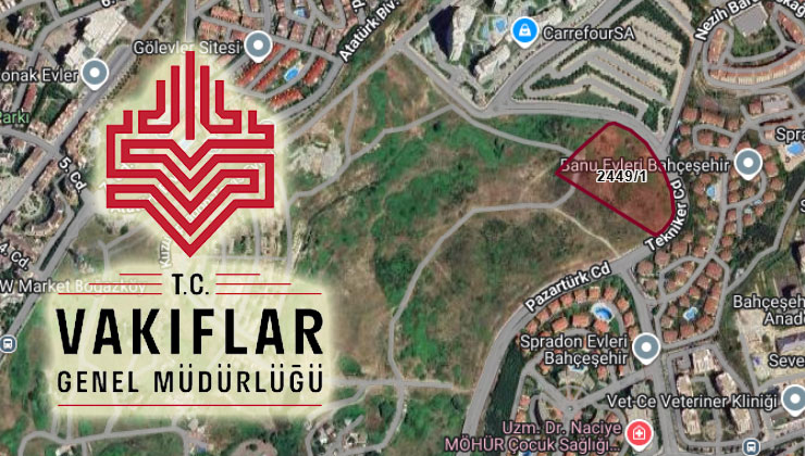 Vakıflar Başakşehir’de 1,3 milyar liralık kat karşılığı konut yaptıracak