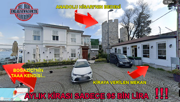 PTT, Anadolu Hisarı’ndaki mekanını 95 bin liradan kiraya verecek!