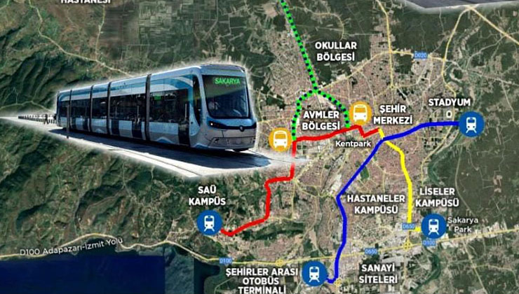 Adapazarı–Serdivan Tramvay Hattı için çalışmalar başlıyor