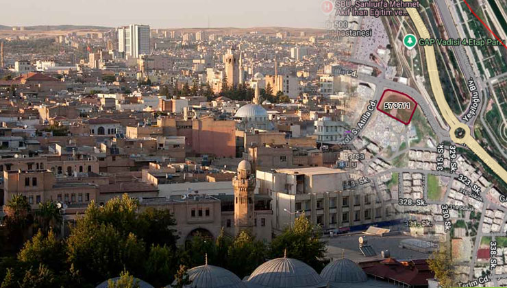 Şanlıurfa’da 8.840 metrekare arsa, 375 milyon liradan satışa çıkıyor