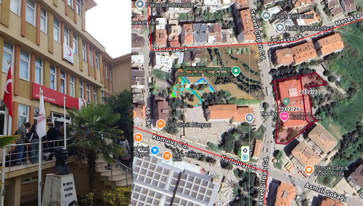 Bandırma’da eski yurt binası ve bitişik parseldeki arsa kiraya çıkıyor!