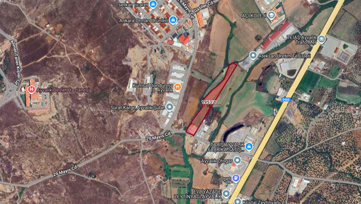 Ayvalık Fethiye’de 248 milyon liraya icradan satılık sanayi arsası!