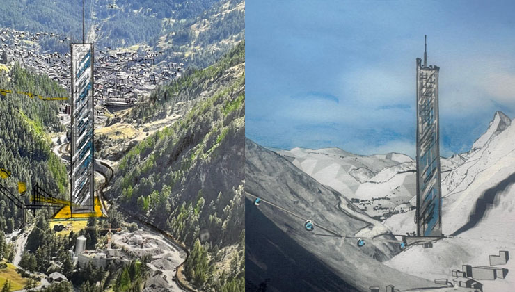 İsviçre Zermatt’taki 260 metrelik Lina Peak, tartışmaların odağında!