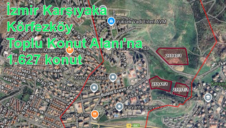 İzmir Karşıyaka Körfezköy’de 3. proje ile 1.627 konuta ulaşıldı