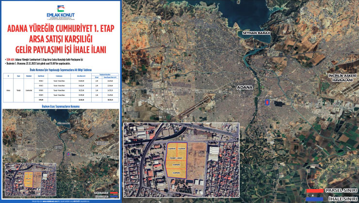 Emlak Konut GYO, Adana Yüreğir’deki ihaleyi iptal etti