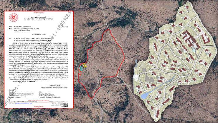 Çetmiköy Turizm projesi iptal edildi