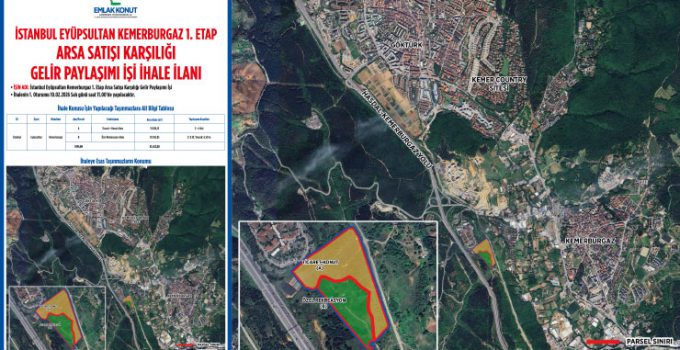 Emlak Konut GYO Kemerburgaz’da 51 bin metrekarelik arsa ihalesi yapacak
