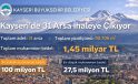 Kayseri’de 31 arsa 1,45 milyar TL’ye satılacak