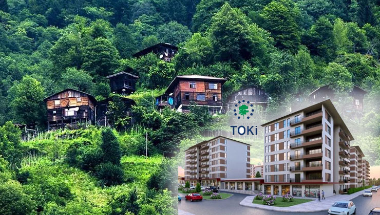 91 konut ve 12 dükkan için TOKİ’den Çamlıhemşin’e ihale