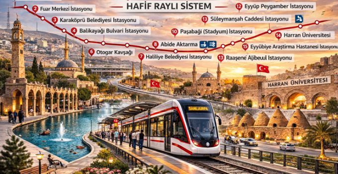 Şanlıurfa’ya 3,37 milyar TL’lik raylı sistem yatırımı yapılacak