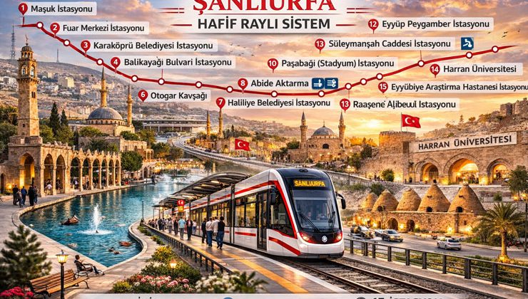 Şanlıurfa’ya 3,37 milyar TL’lik raylı sistem yatırımı yapılacak