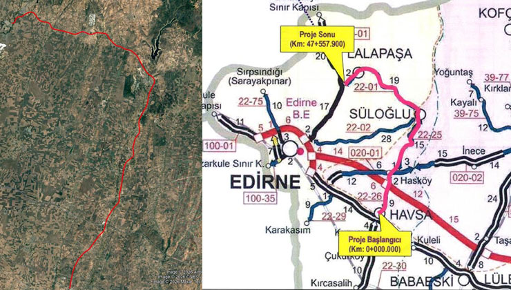 Havsa Hasköy Süloğlu Lalapaşa İl Yolu hayata geçiliyor