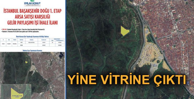 Emlak Konut, Başakşehir Doğu 1. Etap ihalesini 2. kez yapıyor