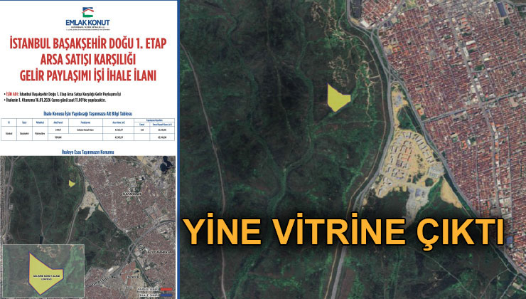 Emlak Konut, Başakşehir Doğu 1. Etap ihalesini 2. kez yapıyor