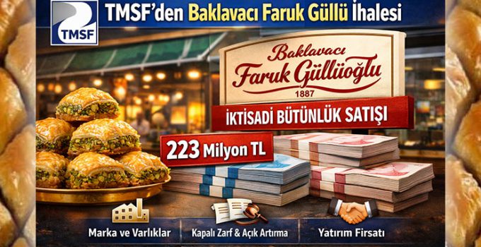 TMSF, Baklavacı Faruk Güllü bütünlüğünü 223 milyon TL’ye satıyor